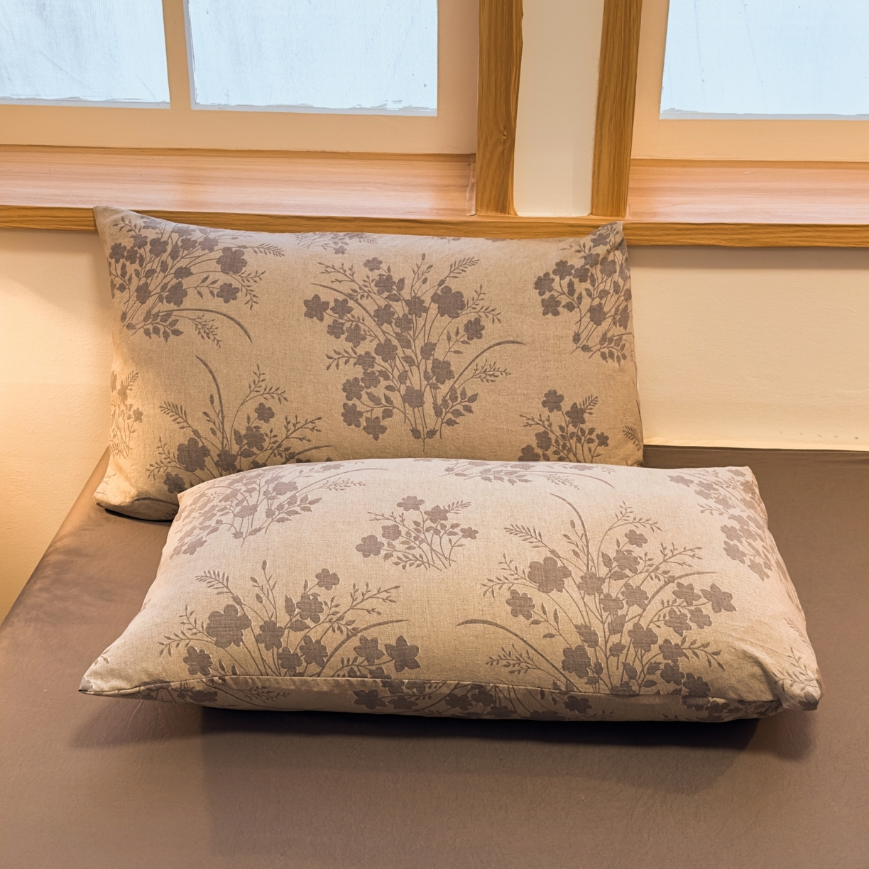 91家纺网 家纺一手货源 找家纺 麦乐迪 2025新款10A抗菌加厚磨毛印花四件套（提供买家秀） 锦云花簇-灰