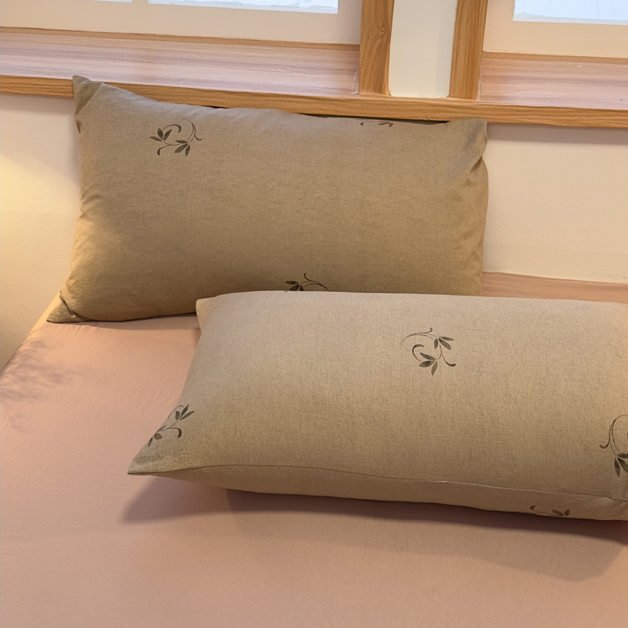 91家纺网 家纺一手货源 找家纺 麦乐迪 2025新款10A抗菌加厚磨毛印花四件套（提供买家秀） 棕枝点韵