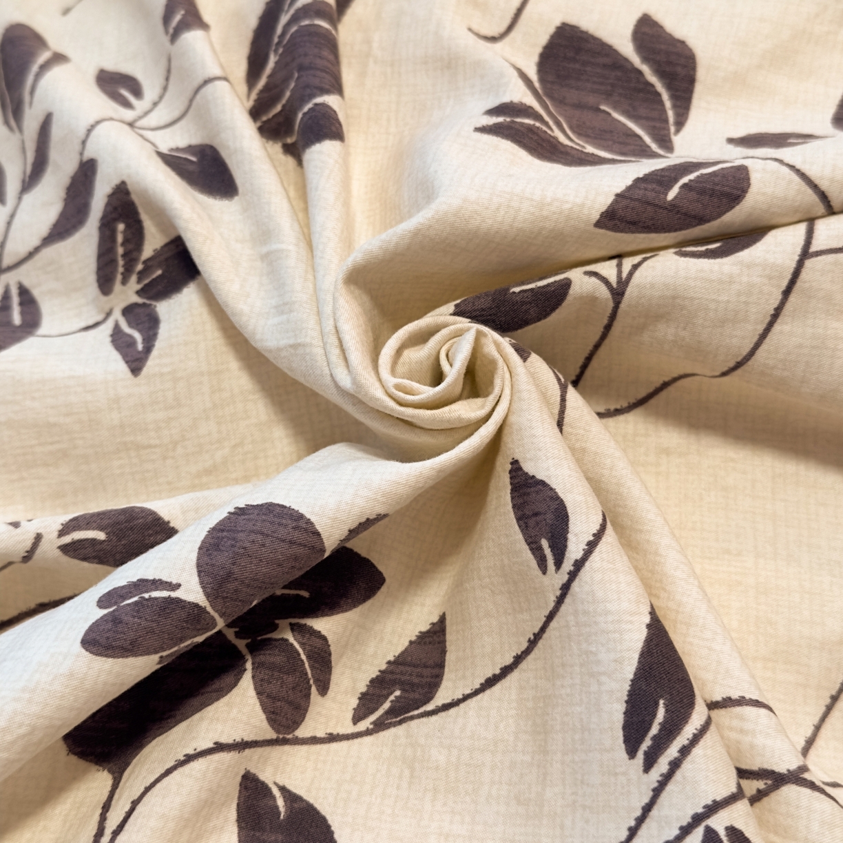 91家纺网 家纺一手货源 找家纺 麦乐迪 2025新款10A抗菌加厚磨毛印花四件套（提供买家秀） 婉花漫布-米灰