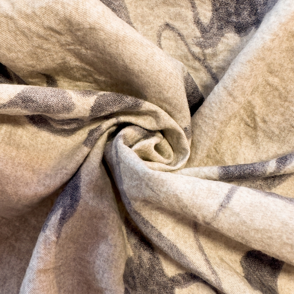 91家纺网 家纺一手货源 找家纺 麦乐迪 2025新款10A抗菌加厚磨毛印花四件套（提供买家秀） 灰铃垂枝