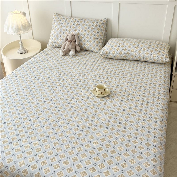 91家纺网 家纺一手货源 找家纺 （总）麦乐迪 2025新款A类云感双层纱印花床单