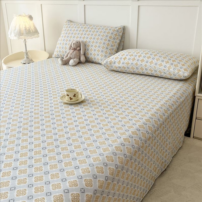 91家纺网 家纺一手货源 找家纺 （总）麦乐迪 2025新款A类云感双层纱印花床单