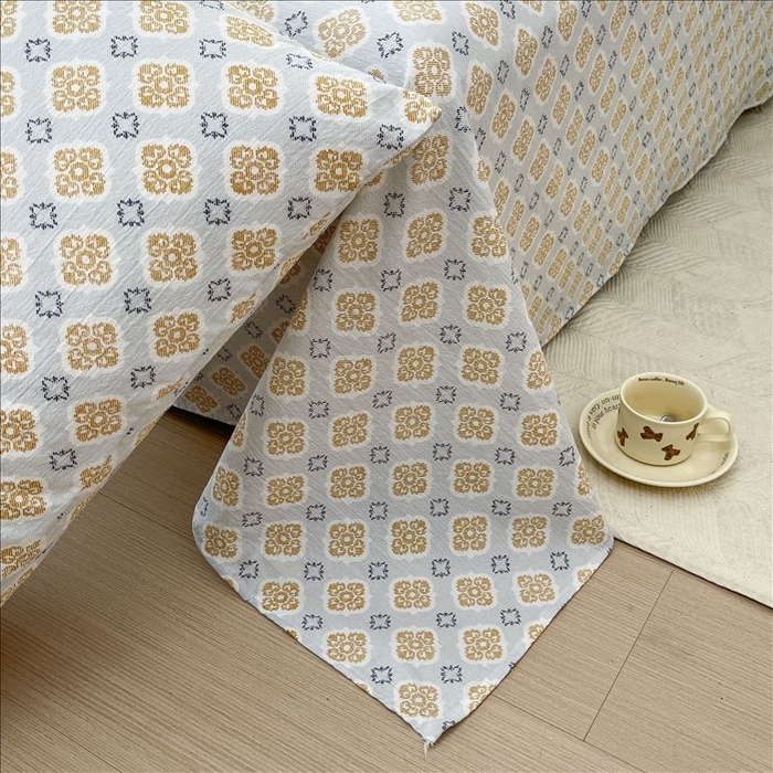 91家纺网 家纺一手货源 找家纺 （总）麦乐迪 2025新款A类云感双层纱印花床单