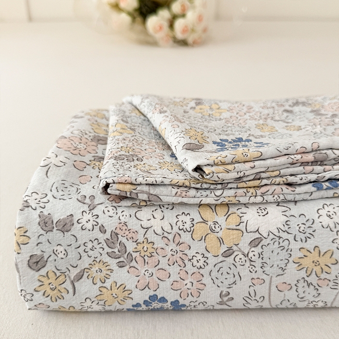 91家纺网 家纺一手货源 找家纺 （总）麦乐迪 2025新款A类云感双层纱印花床单