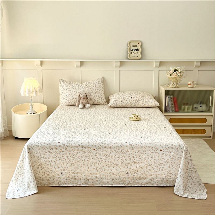 91家纺网 家纺一手货源 找家纺 麦乐迪 2025新款A类云感双层纱印花床单 漫花