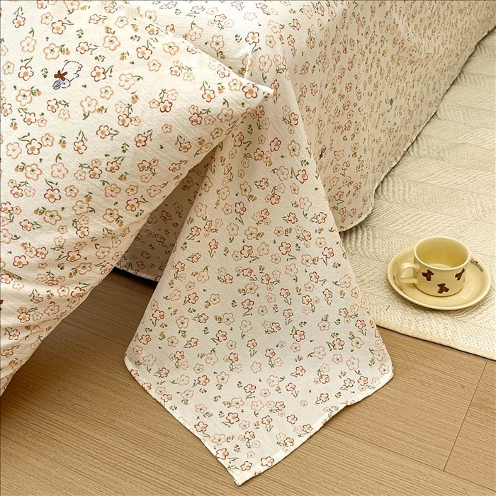 91家纺网 家纺一手货源 找家纺 麦乐迪 2025新款A类云感双层纱印花床单 漫花