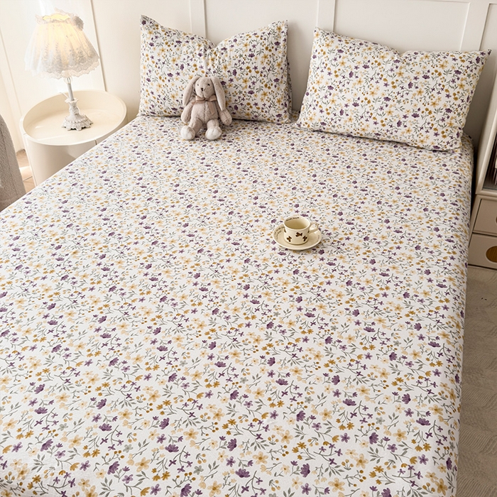 91家纺网 家纺一手货源 找家纺 麦乐迪 2025新款A类云感双层纱印花床单 南栀