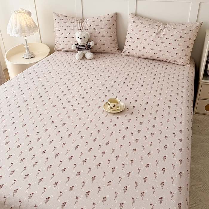 91家纺网 家纺一手货源 找家纺 麦乐迪 2025新款A类云感双层纱印花床单 芊影