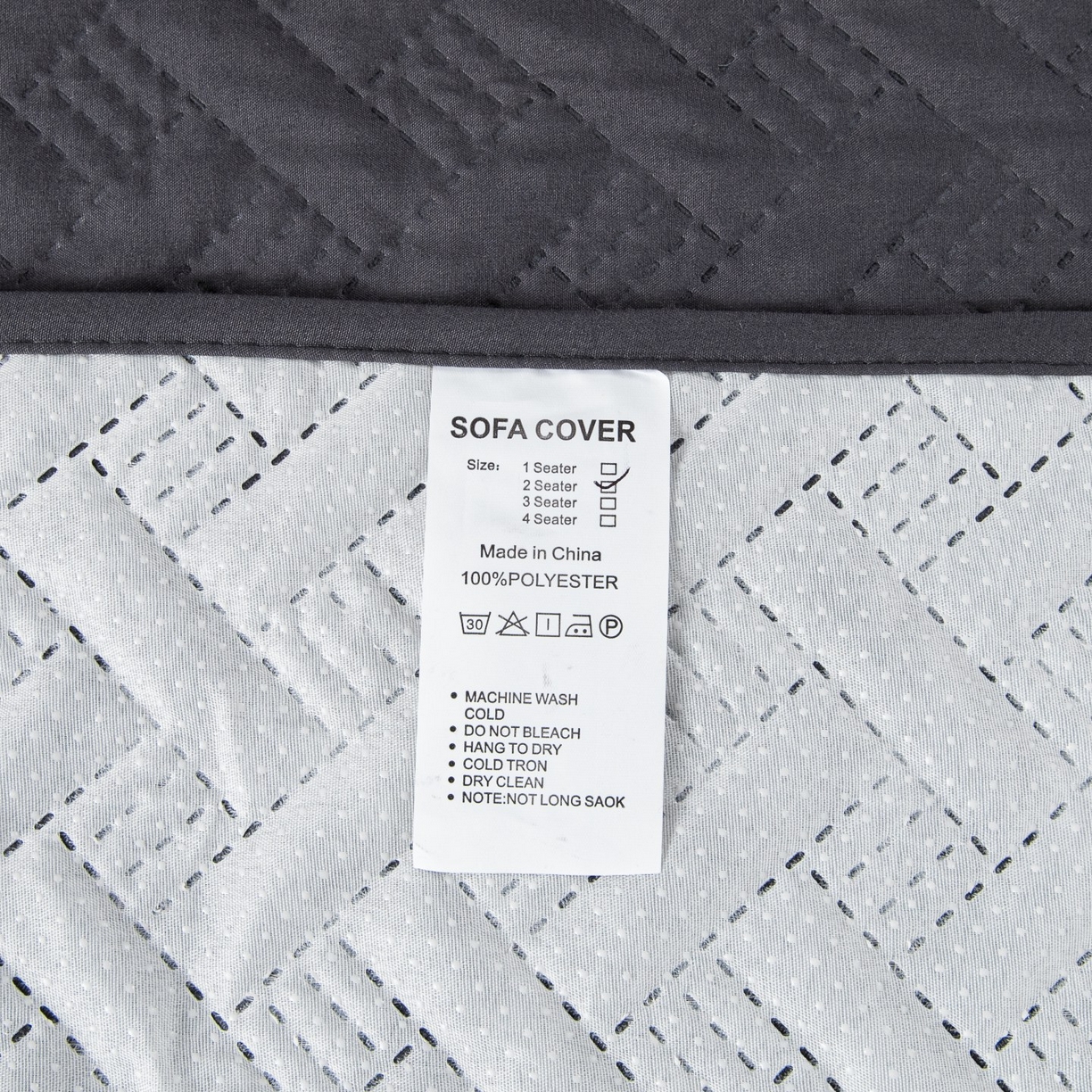 91家纺网 家纺一手货源 找家纺 飞翔家纺沙发套 2025新款乱纹加棉沙发套 中灰色