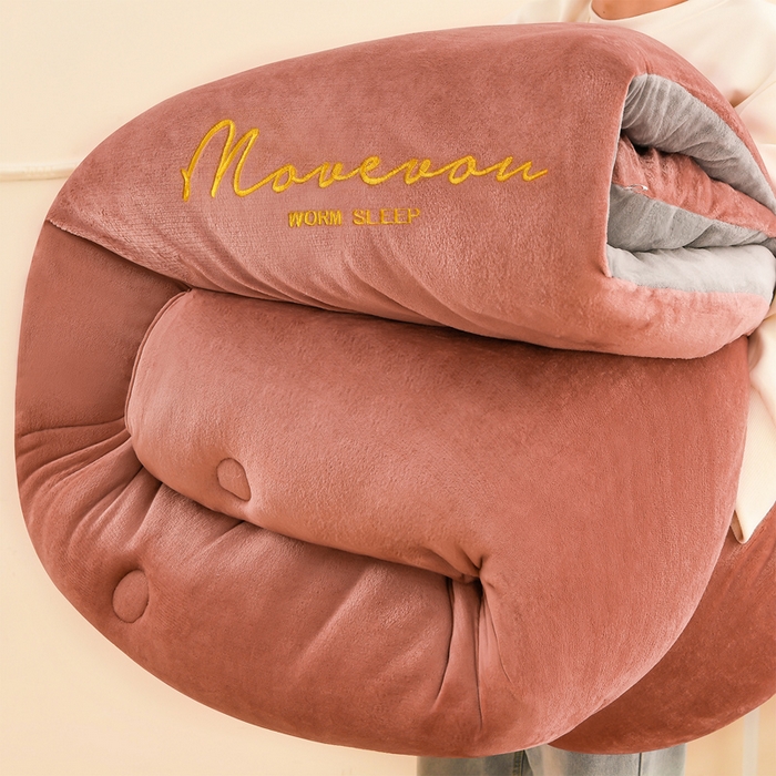 91家纺网 家纺一手货源 找家纺 （总）金柚子家纺 2025新款牛奶绒刺绣冬被