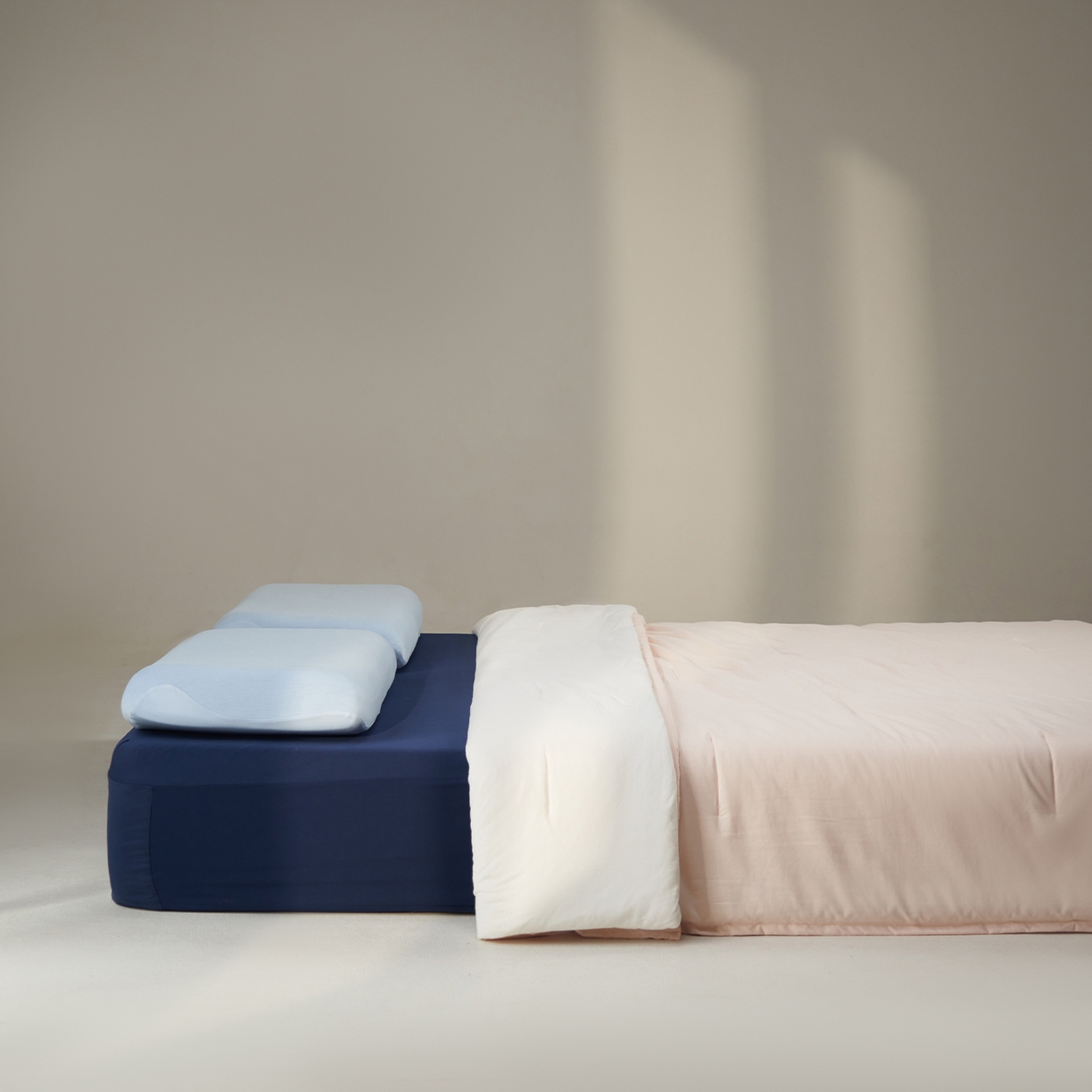 91家纺网 家纺一手货源 找家纺 星巴k家纺 2025新款子母被冬被深睡控温被·Pro2.0某朵同款控温深睡被被子被芯 柔云粉