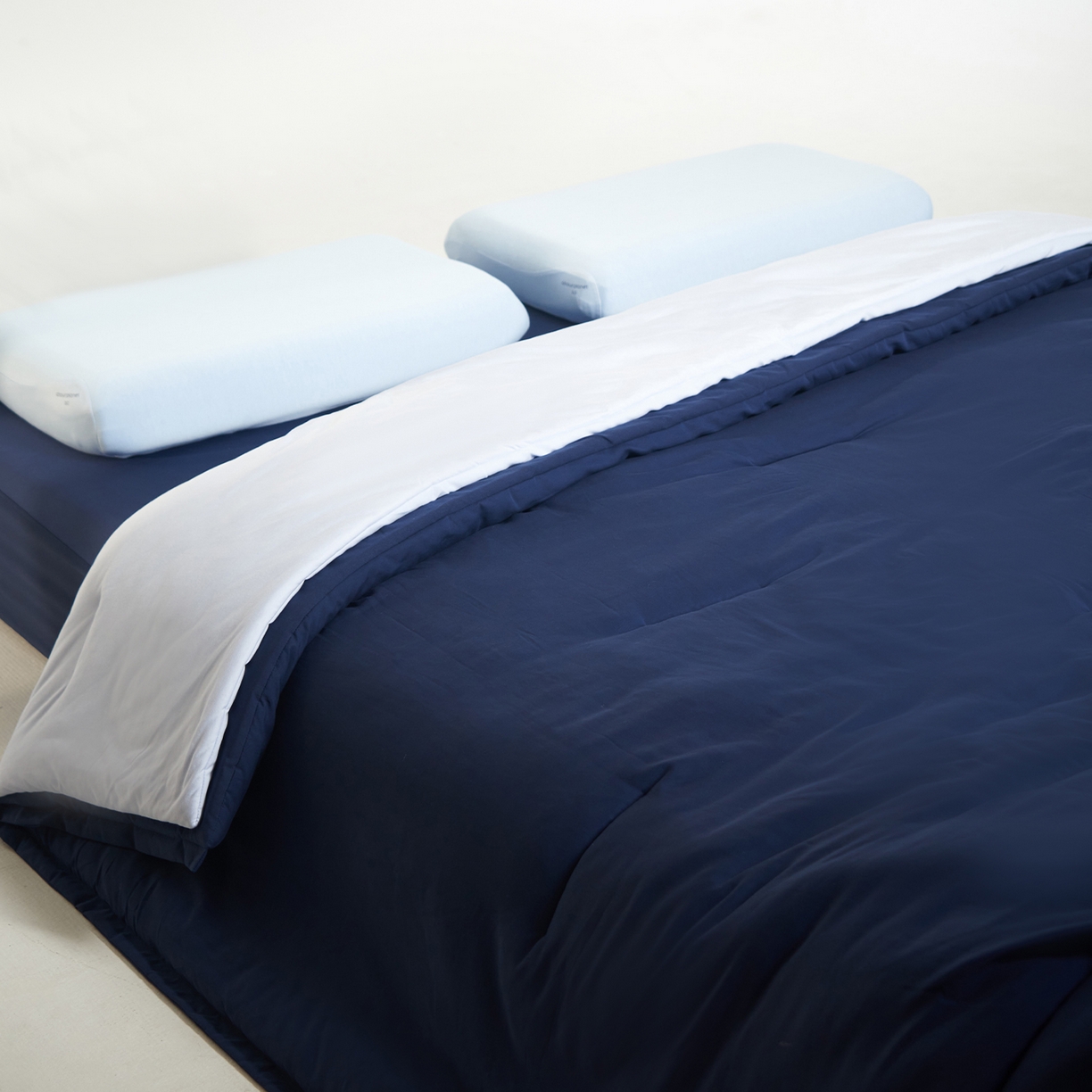 91家纺网 家纺一手货源 找家纺 星巴k家纺 2025新款子母被冬被深睡控温被·Pro2.0某朵同款控温深睡被被子被芯 深睡蓝