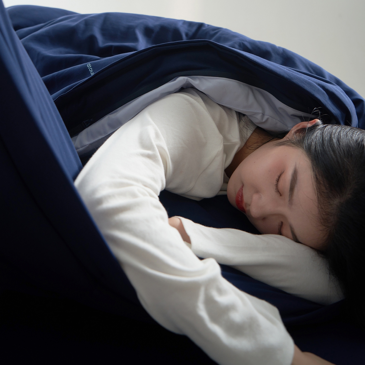 91家纺网 家纺一手货源 找家纺 星巴k家纺 2025新款子母被冬被深睡控温被·Pro2.0某朵同款控温深睡被被子被芯 深睡蓝