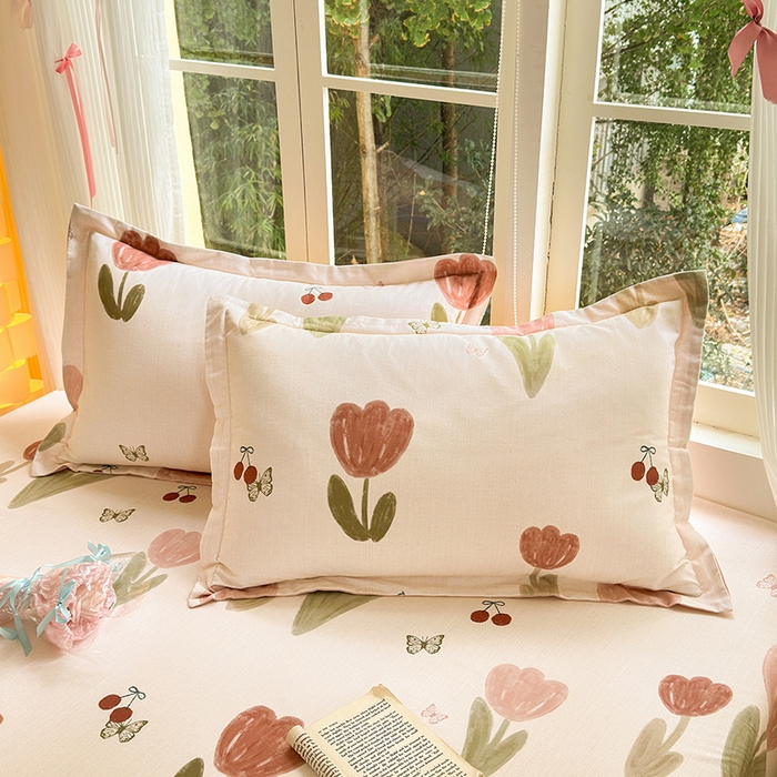 91家纺网 家纺一手货源 找家纺 （总）拾物记 2025新款A类全棉纯棉加厚超柔磨毛四件套（提供 买家秀 质检报告和实验视频）