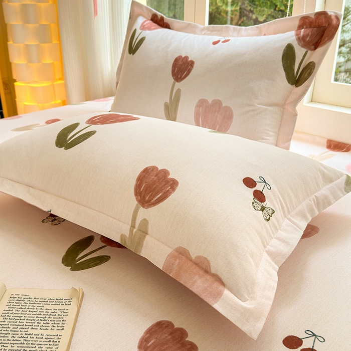 91家纺网 家纺一手货源 找家纺 （总）拾物记 2025新款A类全棉纯棉加厚超柔磨毛四件套（提供 买家秀 质检报告和实验视频）