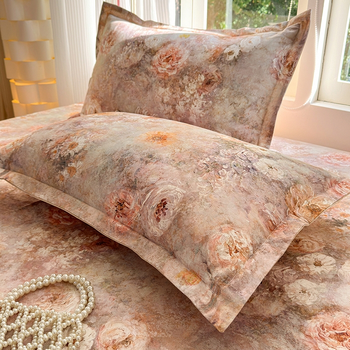 91家纺网 家纺一手货源 找家纺 拾物记 2025新款A类全棉纯棉加厚超柔磨毛四件套（提供 买家秀 质检报告和实验视频） 秘境情书