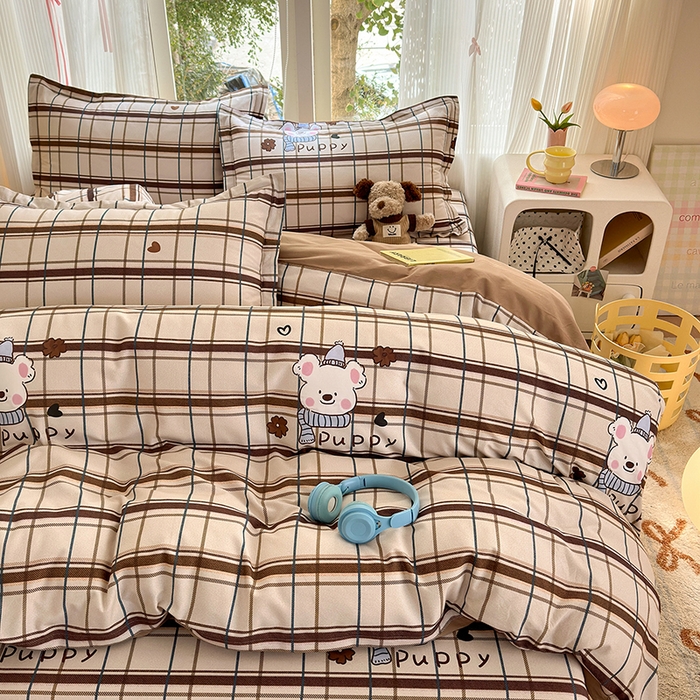 91家纺网 家纺一手货源 找家纺 拾物记 2025新款A类全棉纯棉加厚超柔磨毛四件套（提供 买家秀 质检报告和实验视频） 帕比