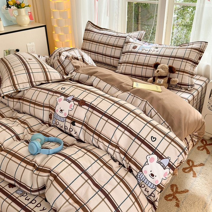 91家纺网 家纺一手货源 找家纺 拾物记 2025新款A类全棉纯棉加厚超柔磨毛四件套（提供 买家秀 质检报告和实验视频） 帕比