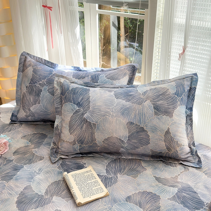 91家纺网 家纺一手货源 找家纺 拾物记 2025新款A类全棉纯棉加厚超柔磨毛四件套（提供 买家秀 质检报告和实验视频） 轻纱曼舞