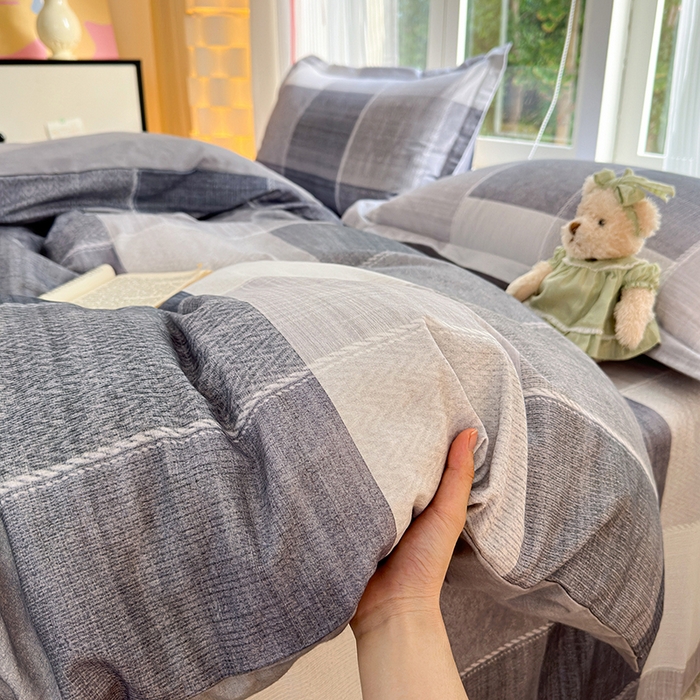 91家纺网 家纺一手货源 找家纺 拾物记 2025新款A类全棉纯棉加厚超柔磨毛四件套（提供 买家秀 质检报告和实验视频） 轻织漫冬