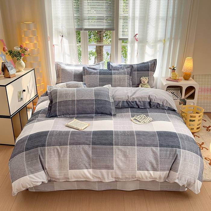 91家纺网 家纺一手货源 找家纺 拾物记 2025新款A类全棉纯棉加厚超柔磨毛四件套（提供 买家秀 质检报告和实验视频） 轻织漫冬