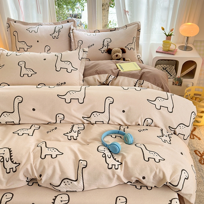 91家纺网 家纺一手货源 找家纺 拾物记 2025新款A类全棉纯棉加厚超柔磨毛四件套（提供 买家秀 质检报告和实验视频） 人间喜宝-咖