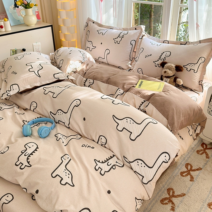 91家纺网 家纺一手货源 找家纺 拾物记 2025新款A类全棉纯棉加厚超柔磨毛四件套（提供 买家秀 质检报告和实验视频） 人间喜宝-咖