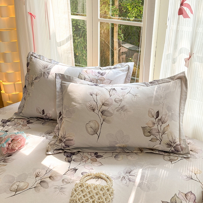 91家纺网 家纺一手货源 找家纺 拾物记 2025新款A类全棉纯棉加厚超柔磨毛四件套（提供 买家秀 质检报告和实验视频） 舒蔓枝