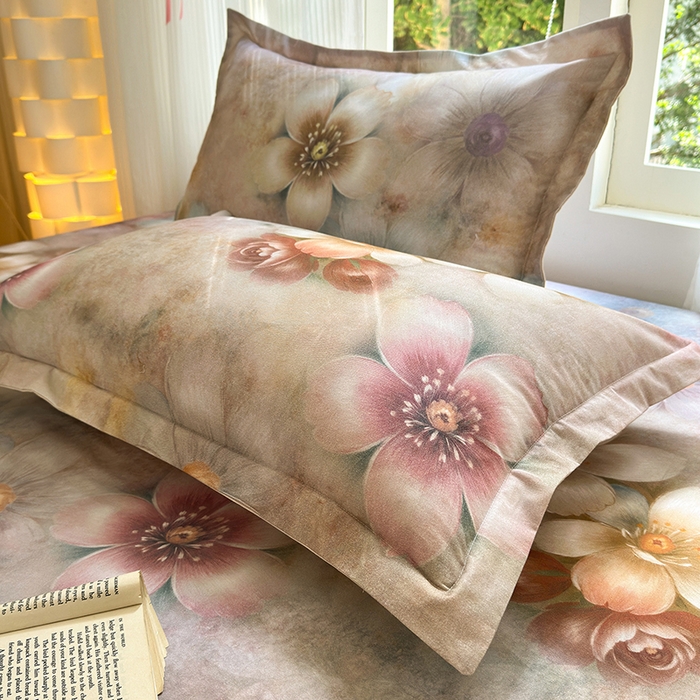 91家纺网 家纺一手货源 找家纺 拾物记 2025新款A类全棉纯棉加厚超柔磨毛四件套（提供 买家秀 质检报告和实验视频） 听妍