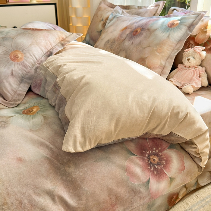 91家纺网 家纺一手货源 找家纺 拾物记 2025新款A类全棉纯棉加厚超柔磨毛四件套（提供 买家秀 质检报告和实验视频） 听妍