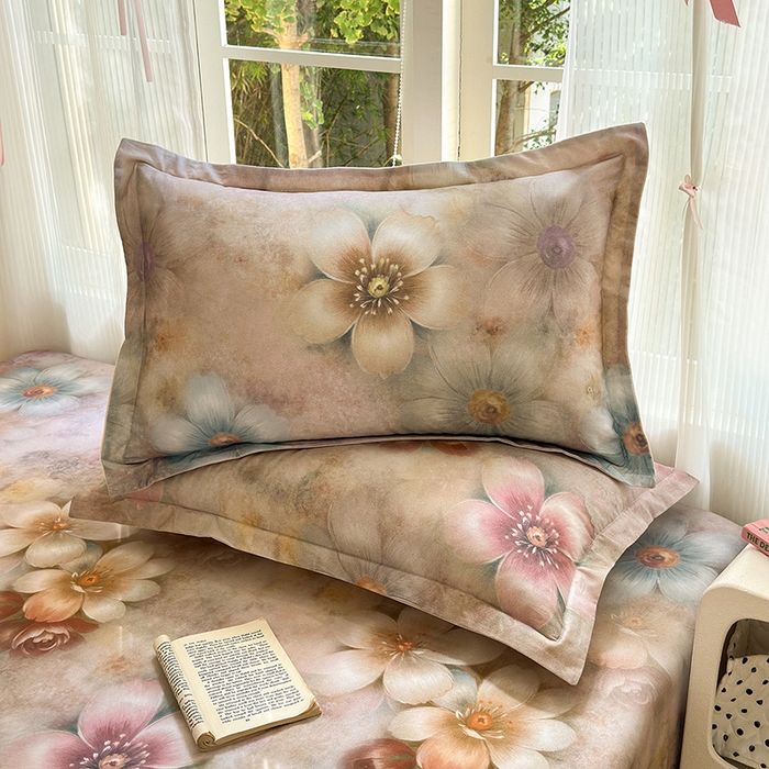 91家纺网 家纺一手货源 找家纺 拾物记 2025新款A类全棉纯棉加厚超柔磨毛四件套（提供 买家秀 质检报告和实验视频） 听妍