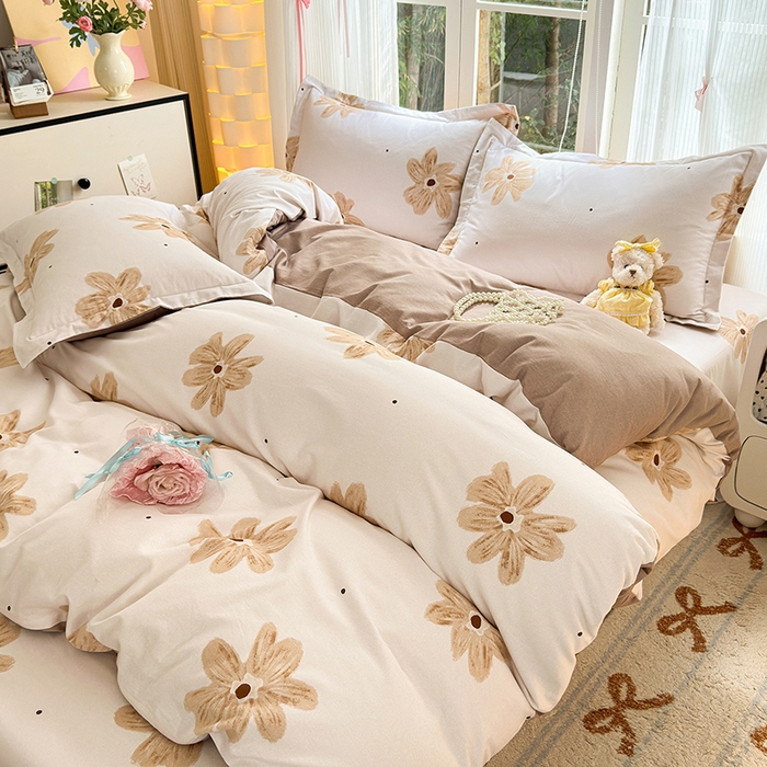 91家纺网 家纺一手货源 找家纺 拾物记 2025新款A类全棉纯棉加厚超柔磨毛四件套（提供 买家秀 质检报告和实验视频） 寻悦