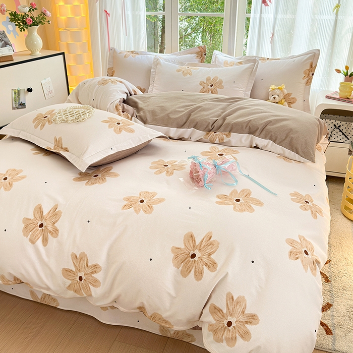 91家纺网 家纺一手货源 找家纺 拾物记 2025新款A类全棉纯棉加厚超柔磨毛四件套（提供 买家秀 质检报告和实验视频） 寻悦