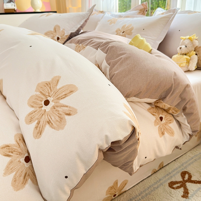 91家纺网 家纺一手货源 找家纺 拾物记 2025新款A类全棉纯棉加厚超柔磨毛四件套（提供 买家秀 质检报告和实验视频） 寻悦