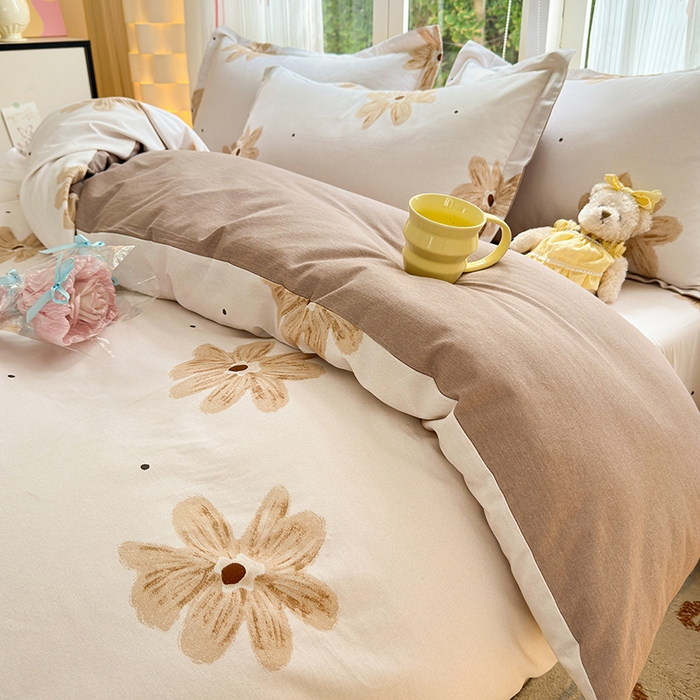 91家纺网 家纺一手货源 找家纺 拾物记 2025新款A类全棉纯棉加厚超柔磨毛四件套（提供 买家秀 质检报告和实验视频） 寻悦