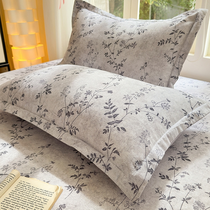 91家纺网 家纺一手货源 找家纺 拾物记 2025新款A类全棉纯棉加厚超柔磨毛四件套（提供 买家秀 质检报告和实验视频） 织梦-灰