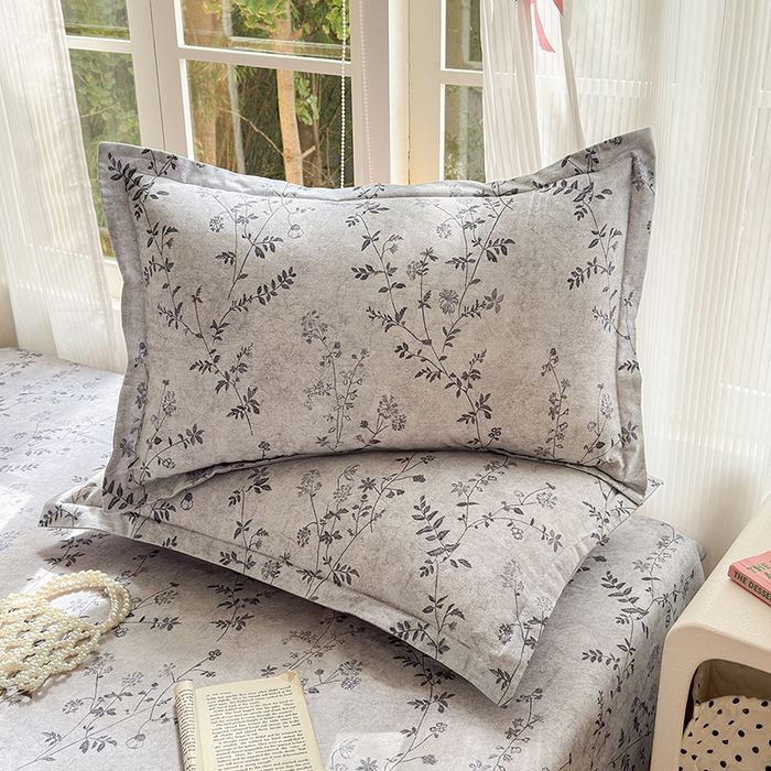 91家纺网 家纺一手货源 找家纺 拾物记 2025新款A类全棉纯棉加厚超柔磨毛四件套（提供 买家秀 质检报告和实验视频） 织梦-灰