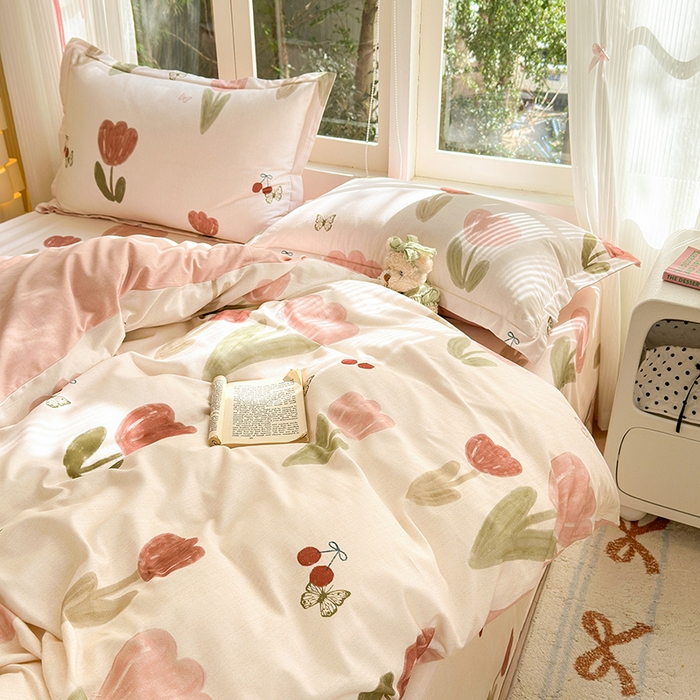 91家纺网 家纺一手货源 找家纺 （总）拾物记 2025新款A类全棉纯棉加厚超柔磨毛单被套（提供买家秀质检报告和实验视频）