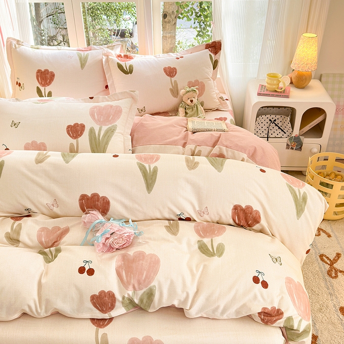 91家纺网 家纺一手货源 找家纺 （总）拾物记 2025新款A类全棉纯棉加厚超柔磨毛单被套（提供买家秀质检报告和实验视频）