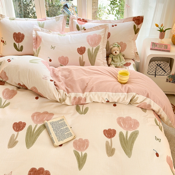 91家纺网 家纺一手货源 找家纺 （总）拾物记 2025新款A类全棉纯棉加厚超柔磨毛单被套（提供买家秀质检报告和实验视频）