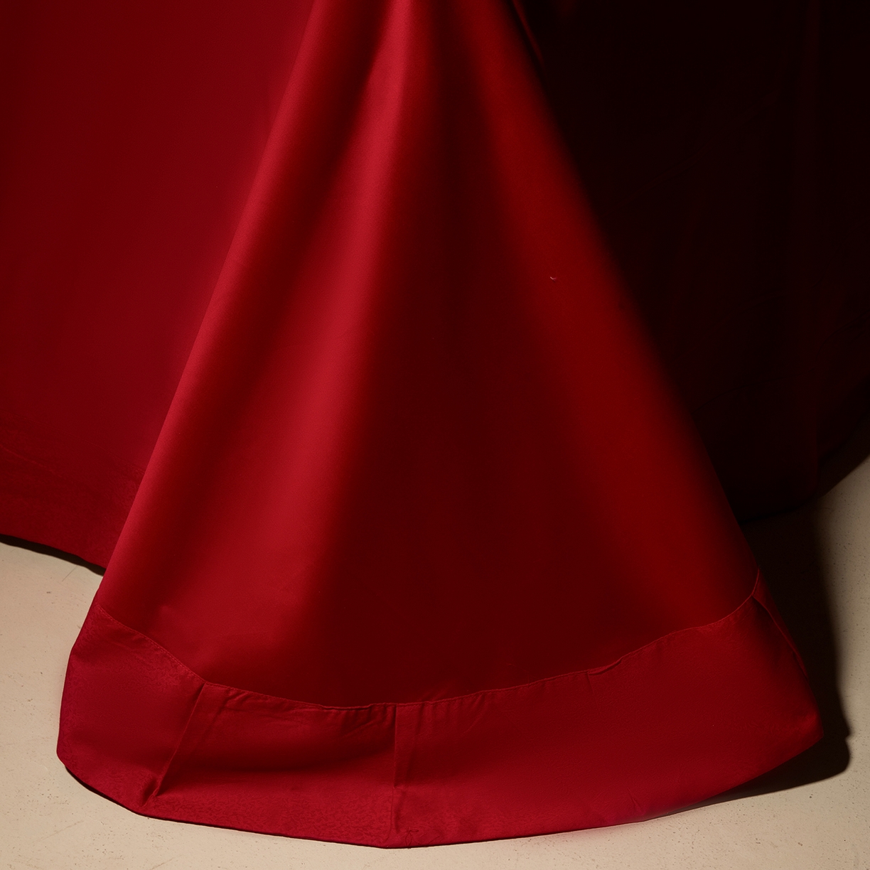 91家纺网 家纺一手货源 找家纺 （总）佳汐蓝家纺 2025新款100支全棉刺绣婚庆四件套-宫囍龙凤