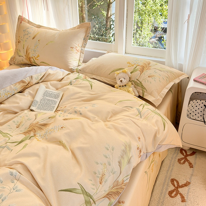 91家纺网 家纺一手货源 找家纺 拾物记 2025新款A类全棉纯棉加厚超柔磨毛单被套（提供买家秀质检报告和实验视频） 落拂