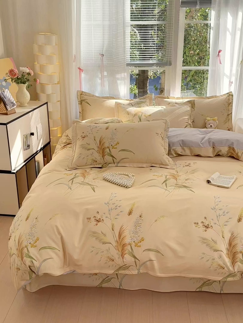 91家纺网 家纺一手货源 找家纺 拾物记 2025新款A类全棉纯棉加厚超柔磨毛单被套（提供买家秀质检报告和实验视频） 落拂