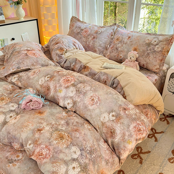 91家纺网 家纺一手货源 找家纺 拾物记 2025新款A类全棉纯棉加厚超柔磨毛单被套（提供买家秀质检报告和实验视频） 秘境情书