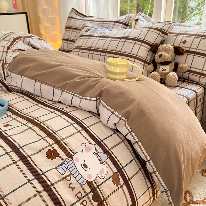 91家纺网 家纺一手货源 找家纺 拾物记 2025新款A类全棉纯棉加厚超柔磨毛单被套（提供买家秀质检报告和实验视频） 帕比