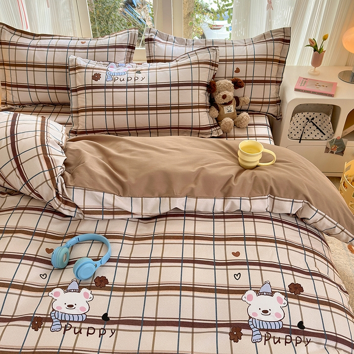 91家纺网 家纺一手货源 找家纺 拾物记 2025新款A类全棉纯棉加厚超柔磨毛单被套（提供买家秀质检报告和实验视频） 帕比