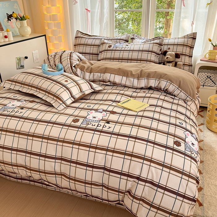 91家纺网 家纺一手货源 找家纺 拾物记 2025新款A类全棉纯棉加厚超柔磨毛单被套（提供买家秀质检报告和实验视频） 帕比