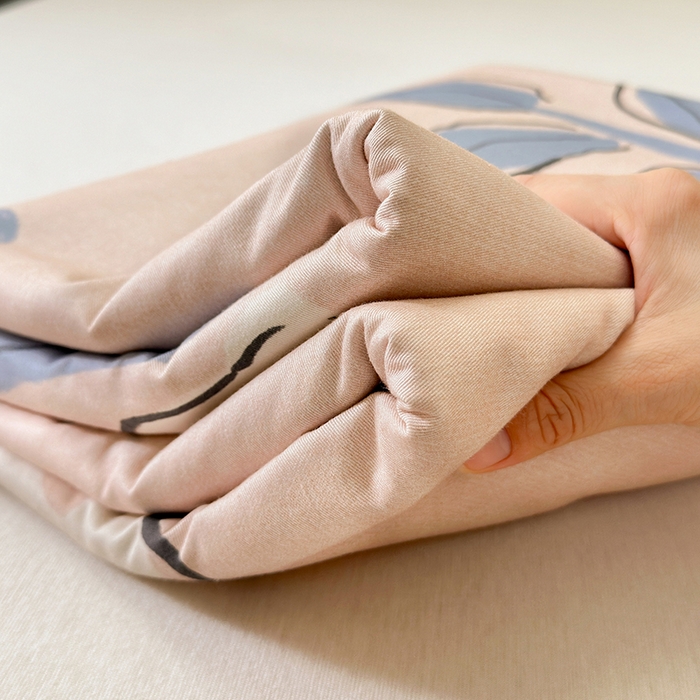 91家纺网 家纺一手货源 找家纺 拾物记 2025新款A类全棉纯棉加厚超柔磨毛单被套（提供买家秀质检报告和实验视频） 千芬里-桔