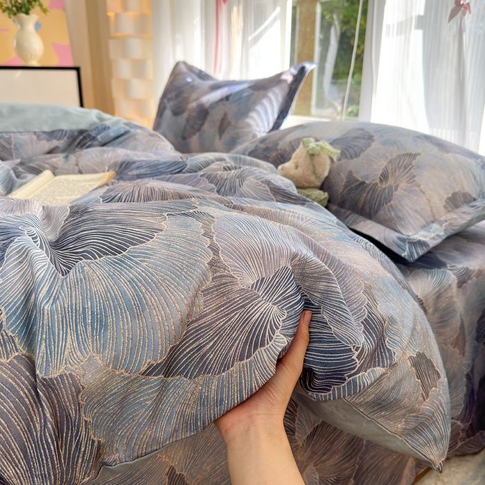 91家纺网 家纺一手货源 找家纺 拾物记 2025新款A类全棉纯棉加厚超柔磨毛单被套（提供买家秀质检报告和实验视频） 轻纱曼舞