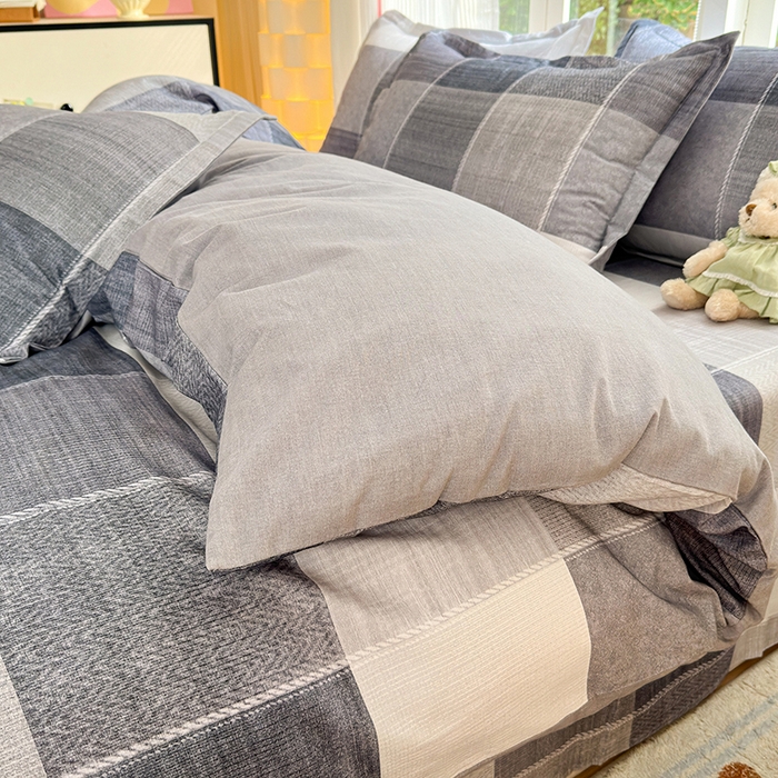 91家纺网 家纺一手货源 找家纺 拾物记 2025新款A类全棉纯棉加厚超柔磨毛单被套（提供买家秀质检报告和实验视频） 轻织漫冬